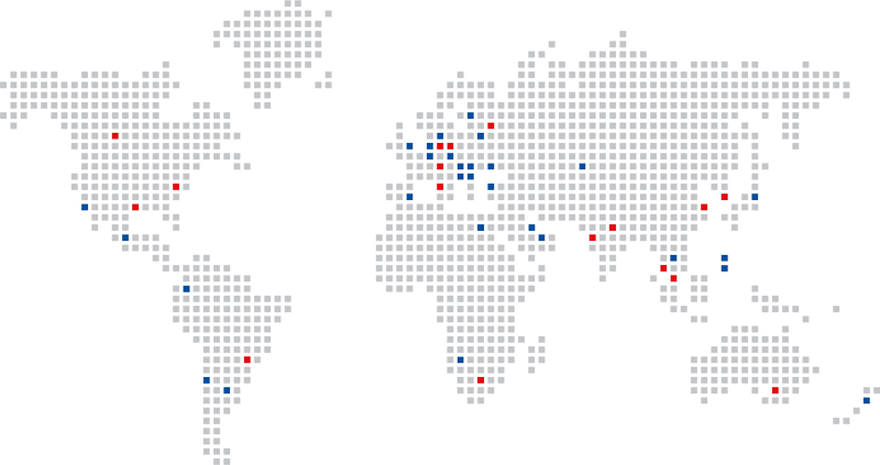 World Map-WIKA Locations