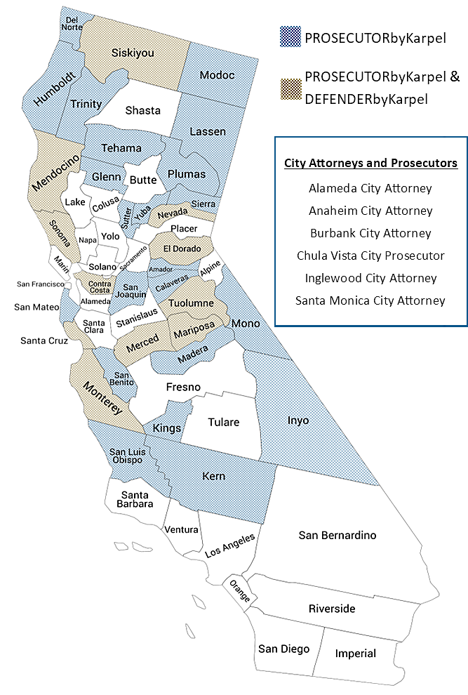 PROSECUTORbyKarpel and DEFENDERbyKarpel in California